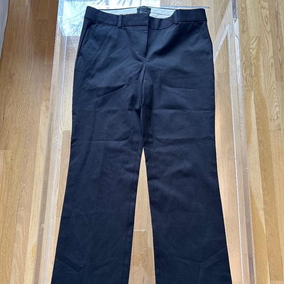 J Crew - Size 6 -Stretch Cotton- Black -Women's Pants- Flat Front - Picture 1 of 4
